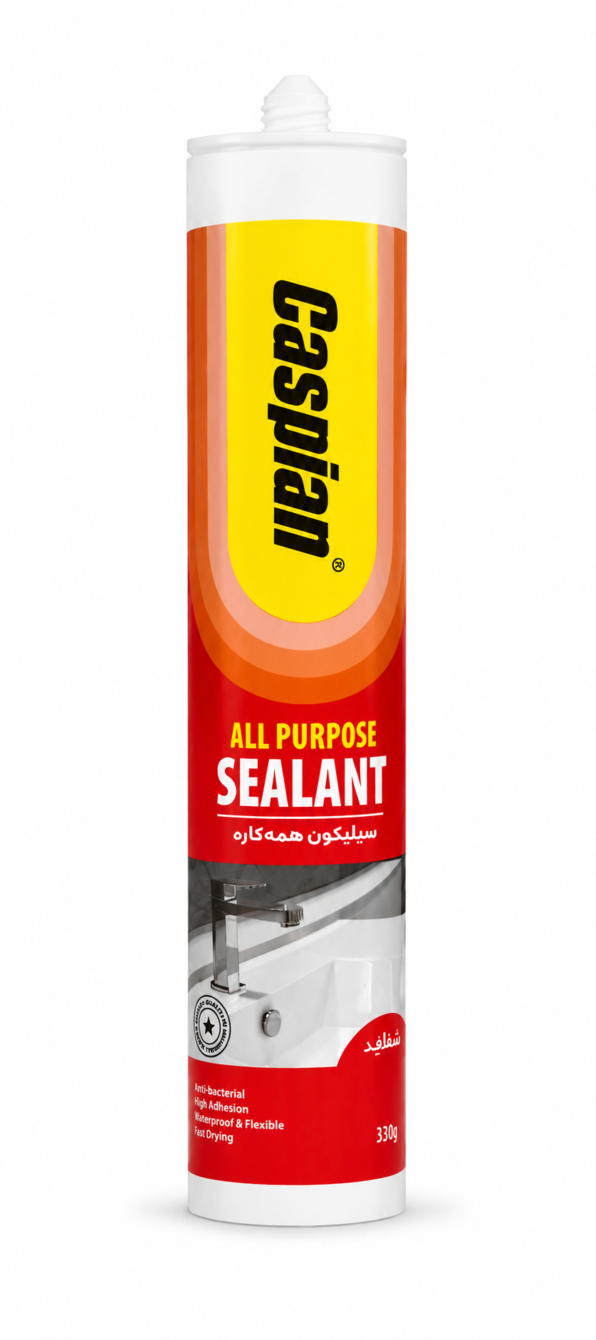 چسب آکواریوم کاسپین شفاف ۳۳۰ گرم